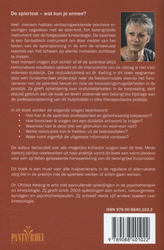 Achterkant van De spiertest - wat kun je er mee?