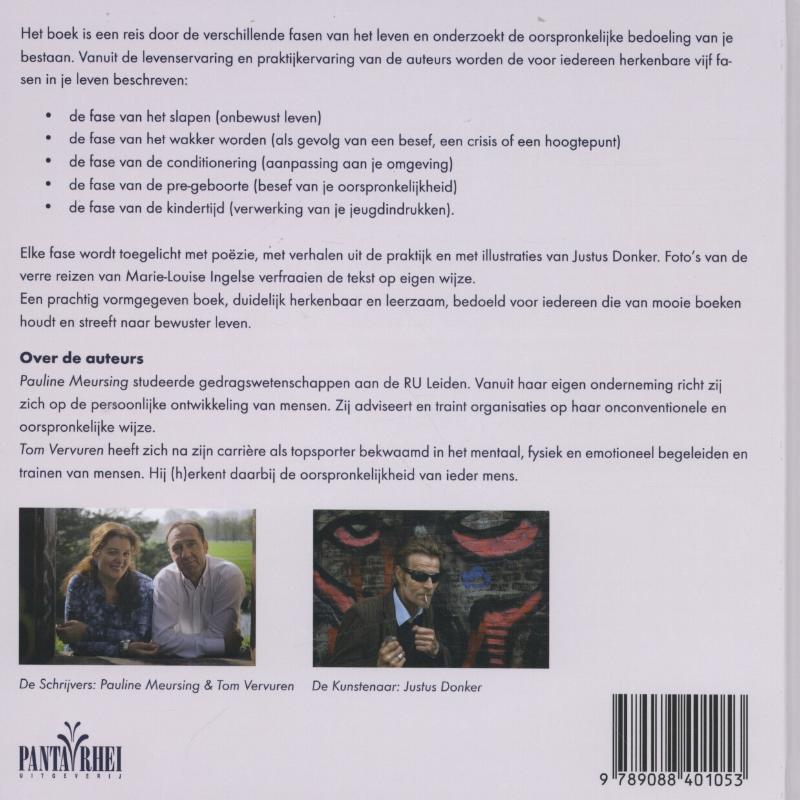 Achterkant van Leven vanuit je oorspronkelijkheid