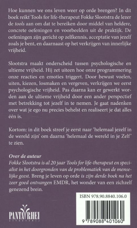 Achterkant van Breng je leven op orde