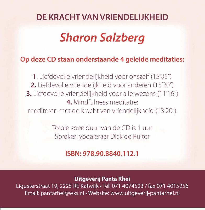 Achterkant van De kracht van vriendelijkheid
