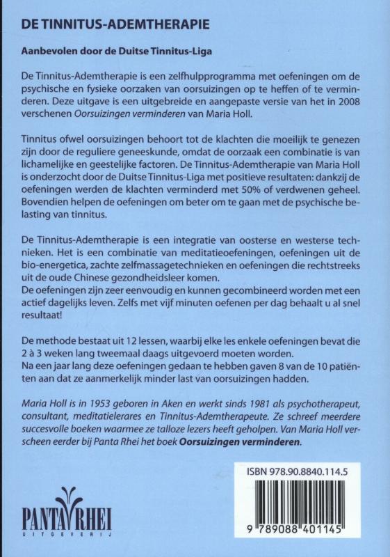Achterkant van De Tinnitus-ademtherapie