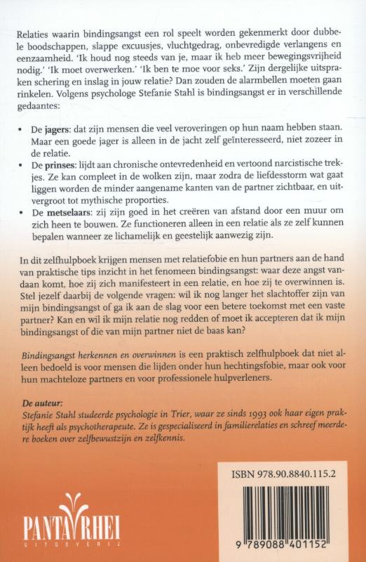 Achterkant van Bindingsangst herkennen en overwinnen