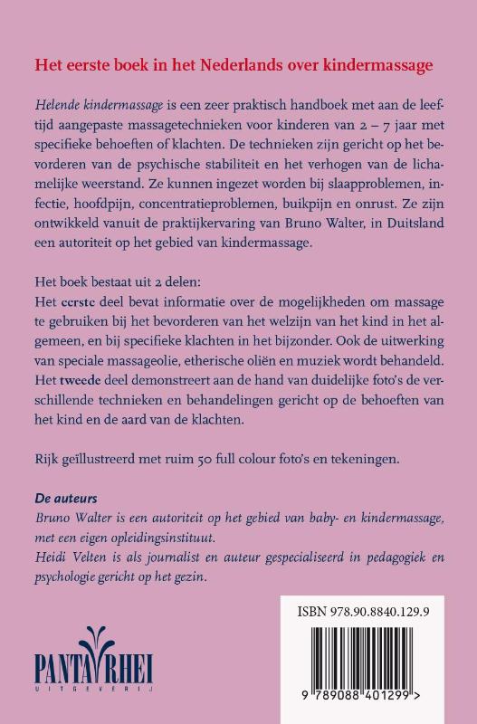 Achterkant van Helende kindermassage