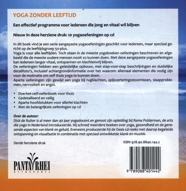 Achterkant van Yoga zonder leeftijd
