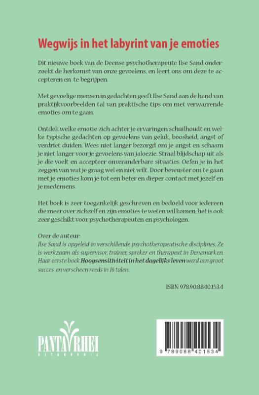 Achterkant van Wegwijs in het labyrint van je emoties