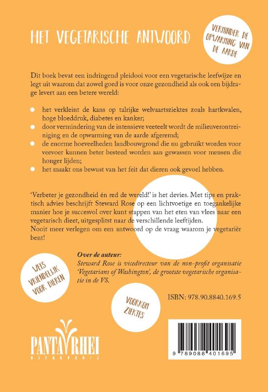Achterkant van Het vegetarische antwoord