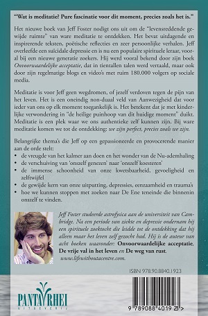 Achterkant van De vreugde van ware meditatie