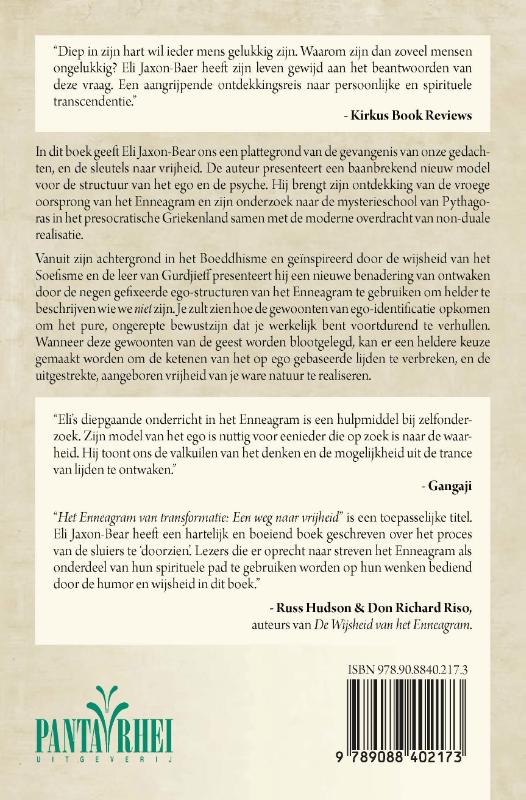 Achterkant van Het Enneagram van transformatie