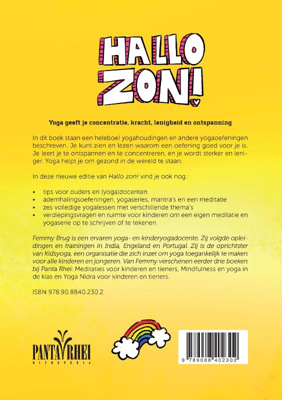 Achterkant van Hallo zon!