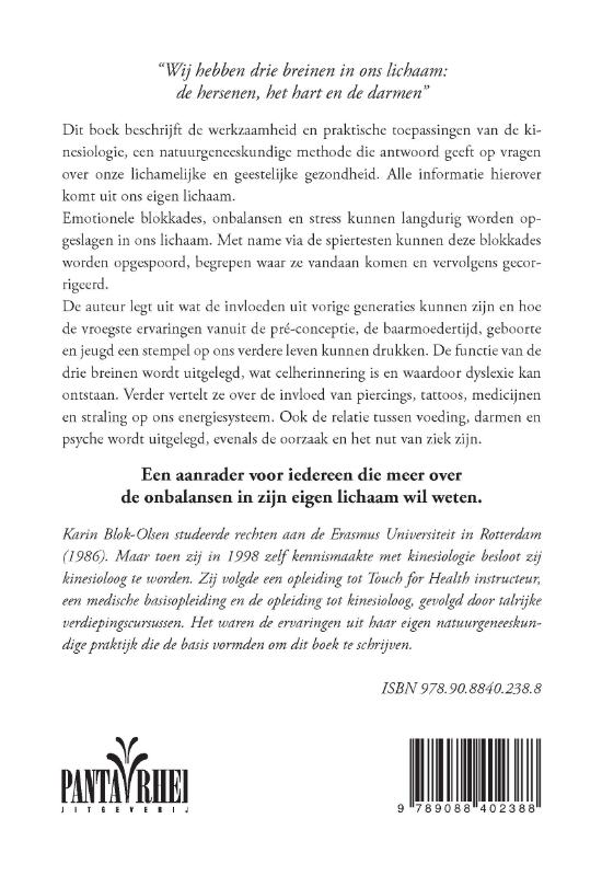 Achterkant van Jouw lichaam weet het