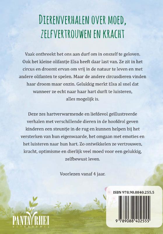 Achterkant van Het olifantje dat durft te dromen