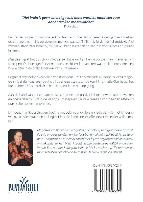 Achterkant van Weet hoe je leert!