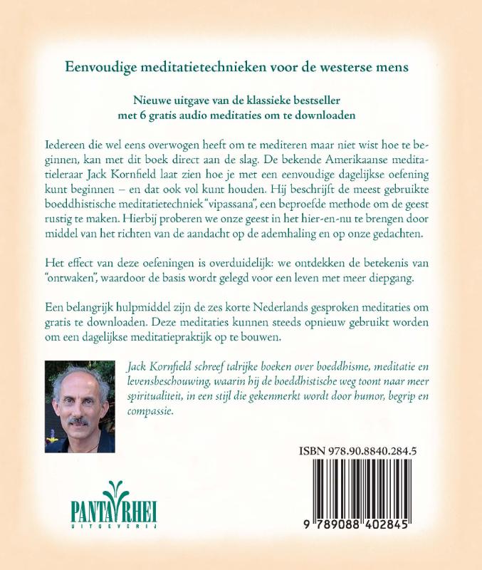Achterkant van Mediteren voor beginners