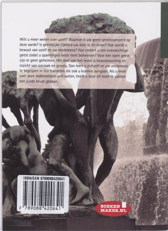 Achterkant van De fontein des levens