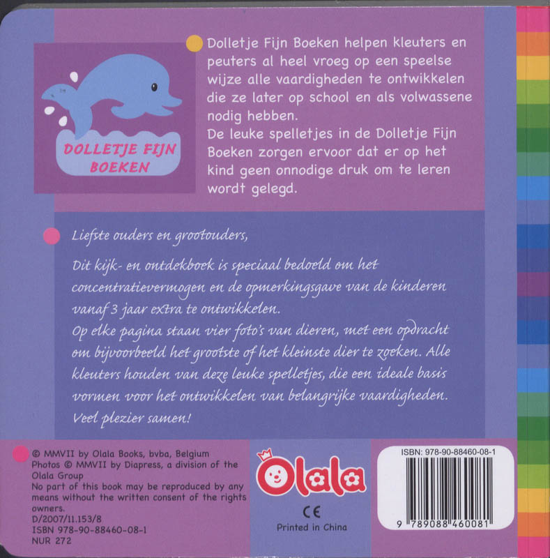 Achterkant van Alles over dieren