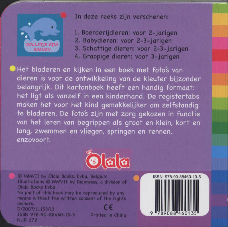 Achterkant van Grappige dieren