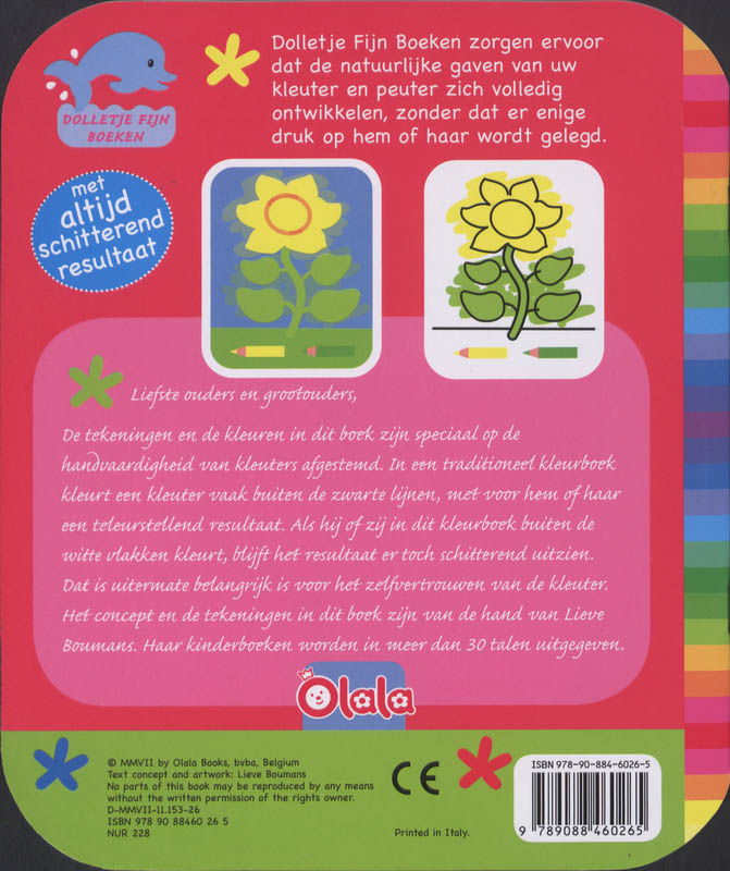 Achterkant van Dolletje Fijn kleurboek