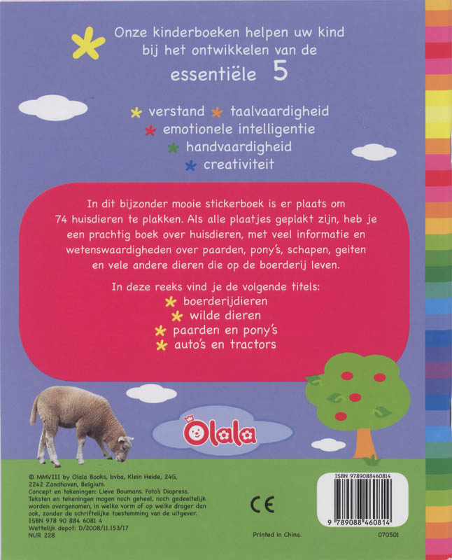Achterkant van Boerderijdieren