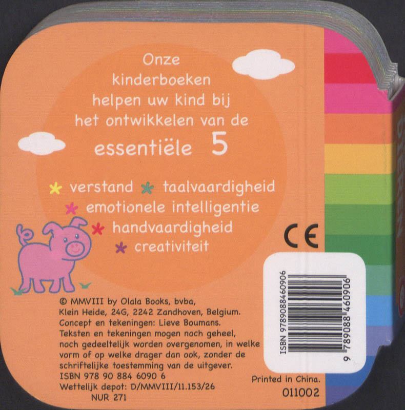 Achterkant van Veel dieren