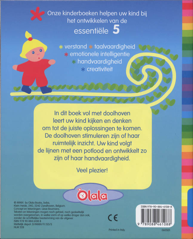 Achterkant van Mijn eerste doolhoven