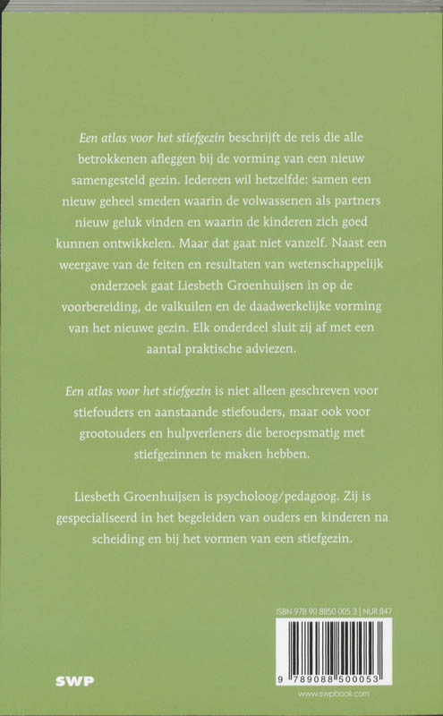 Achterkant van Atlas voor het stiefgezin