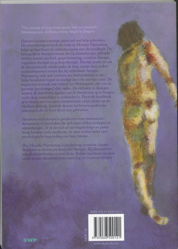 Achterkant van Handboek relatietherapie