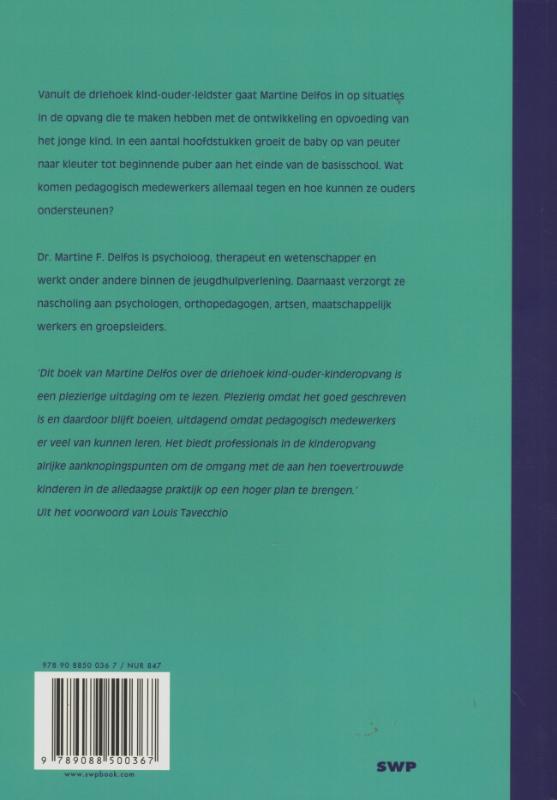 Achterkant van Kinderen, ouders en kinderopvang