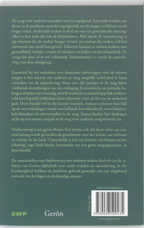 Achterkant van Ouderenzorg met toekomst