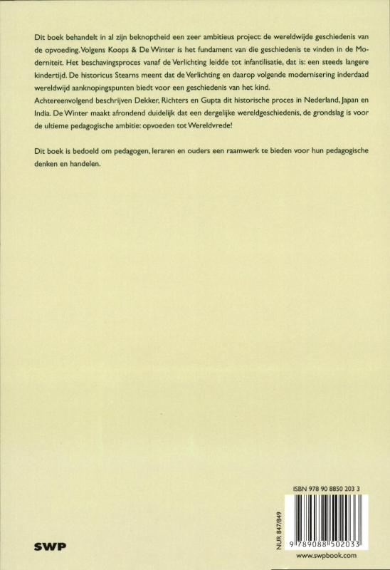 Achterkant van Wereldwijd opvoeden