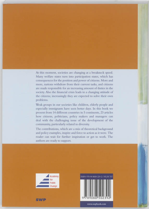 Achterkant van Diversity and community development