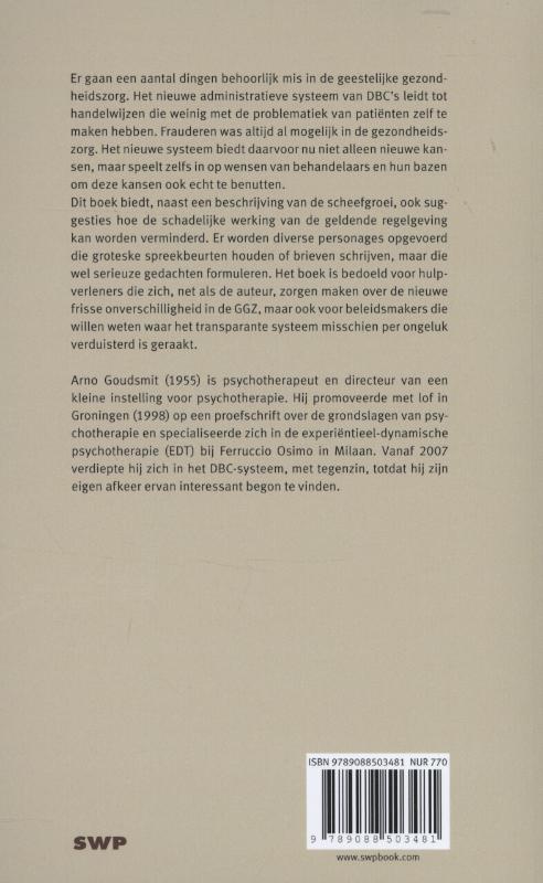 Achterkant van Psychotherapie in tijden van administratie
