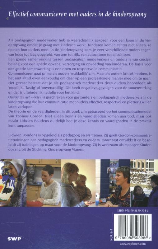 Achterkant van In balans Ouders zijn net mensen