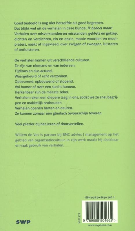 Achterkant van Ik bedoel maar!