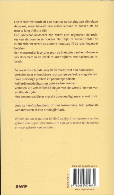 Achterkant van In naam der wet