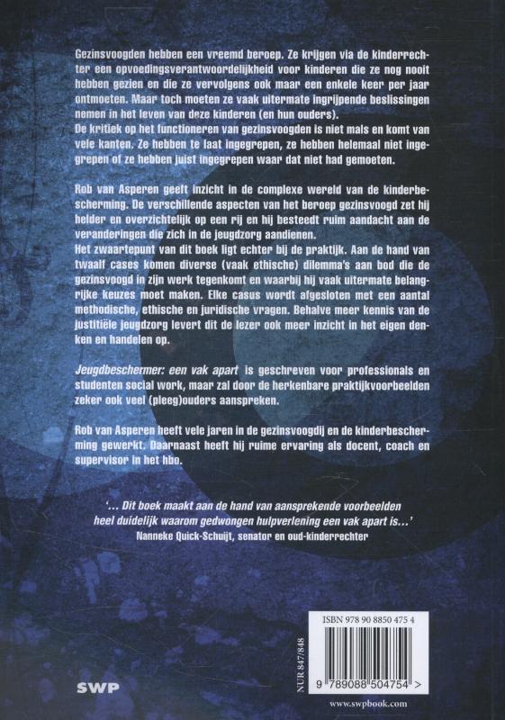 Achterkant van Jeugdbeschermer: een vak apart