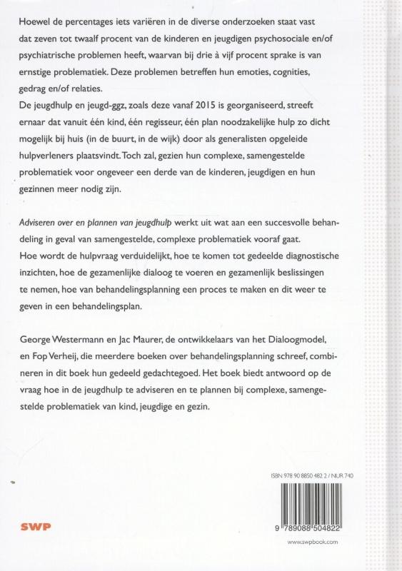 Achterkant van Adviseren over en plannen van jeugdhulp