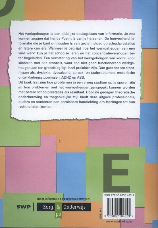 Achterkant van Het werkgeheugen