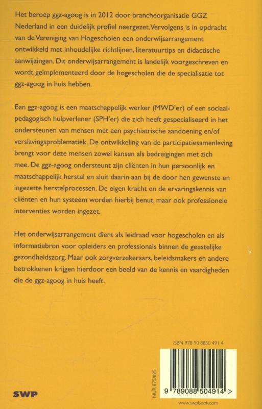 Achterkant van Afstudeerrichting GGZ-agoog