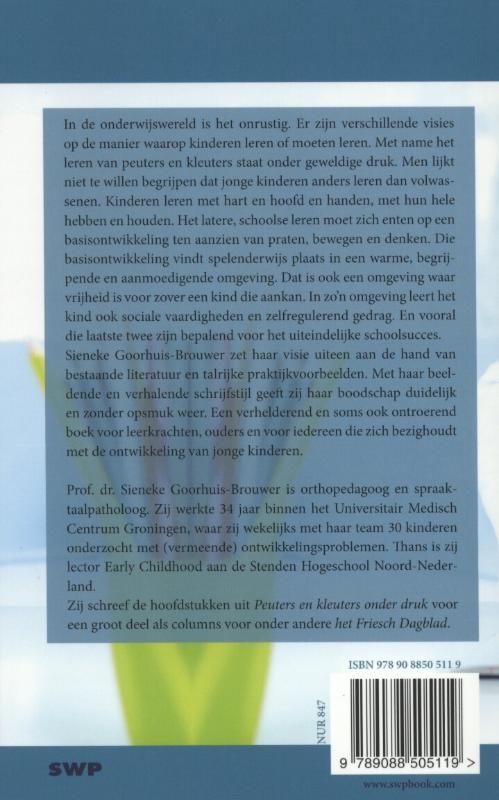 Achterkant van Peuters en kleuters onder druk