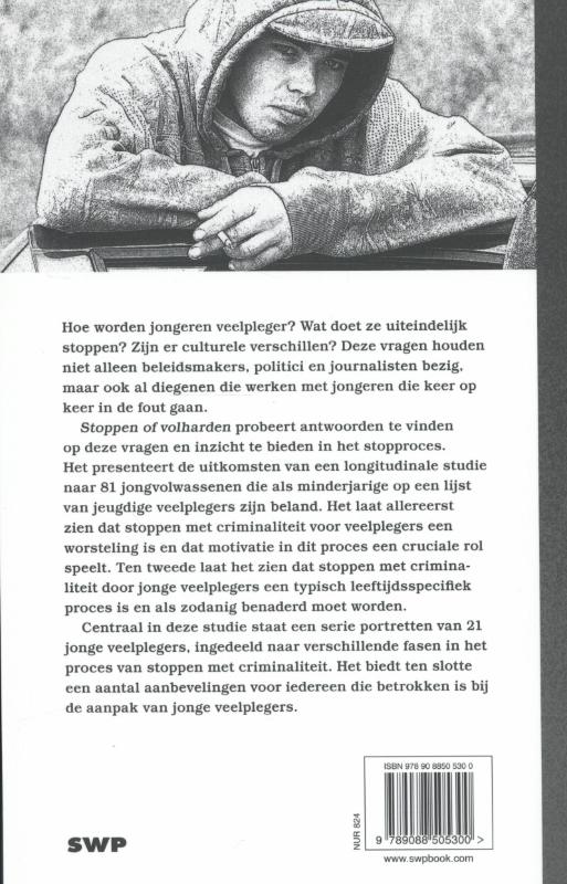 Achterkant van Stoppen of volharden