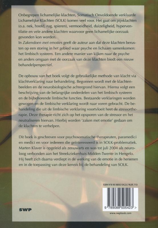 Achterkant van Zakendoen met emoties