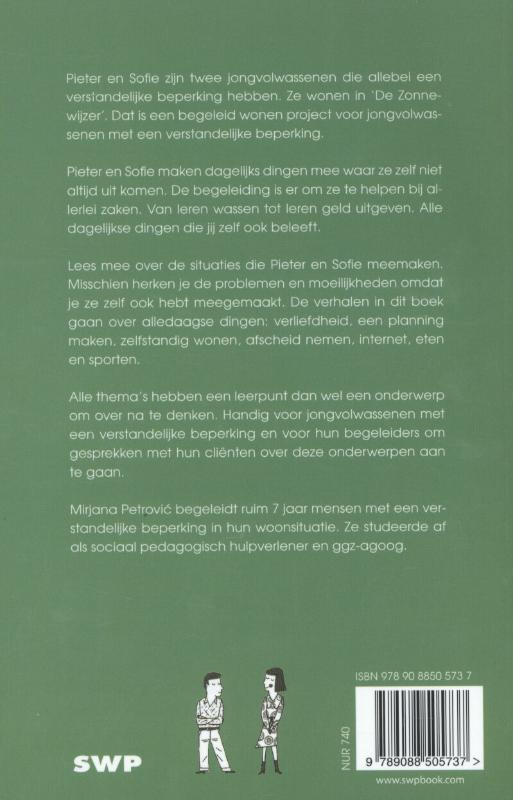 Achterkant van Pieter en Sofie wonen (begeleid) zelfstandig