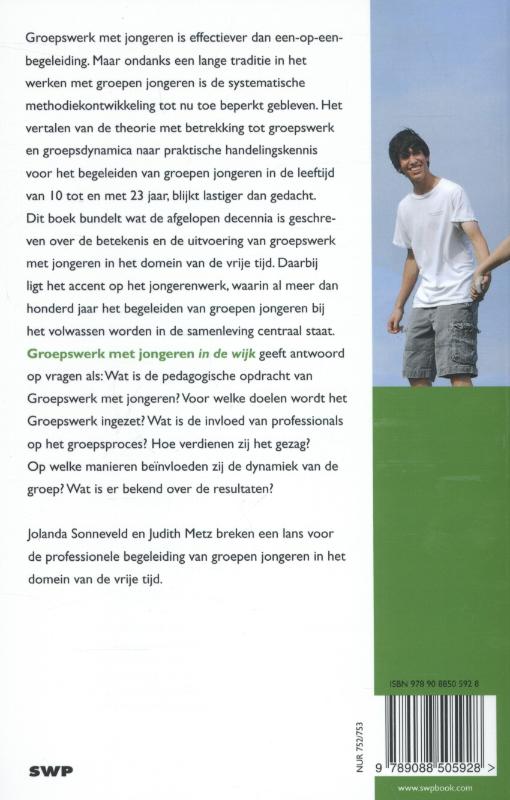 Achterkant van Groepswerk met jongeren in de wijk