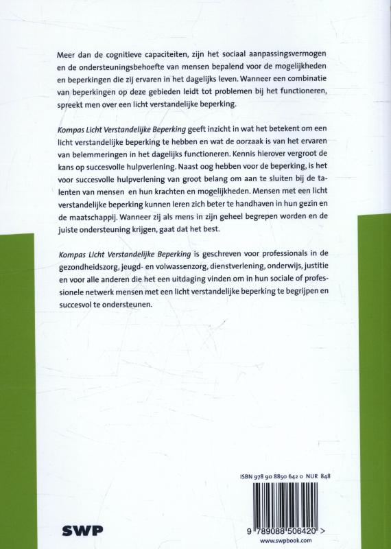 Achterkant van Licht verstandelijke beperking