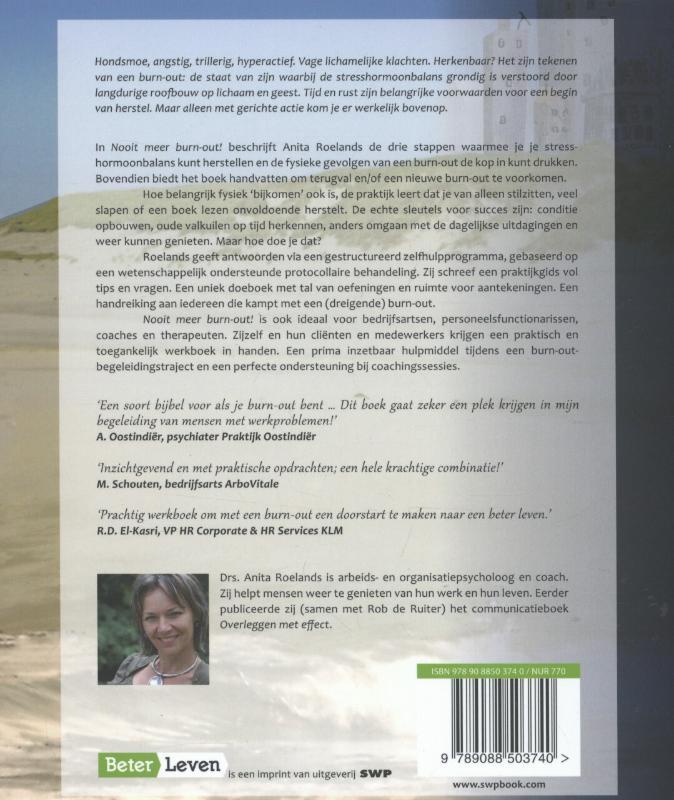 Achterkant van Nooit meer burn-out!