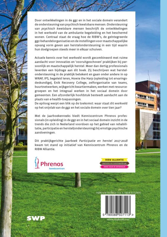 Achterkant van Ondersteuning van psychisch kwetsbare mensen