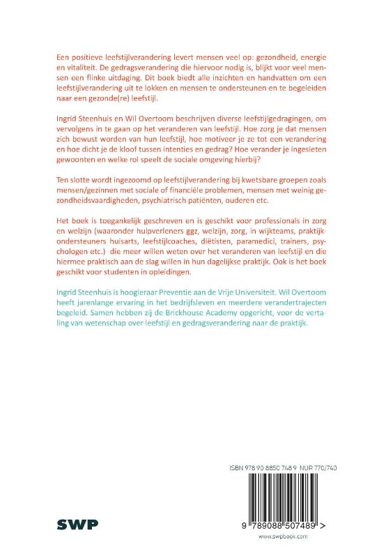 Achterkant van Positieve leefstijlverandering