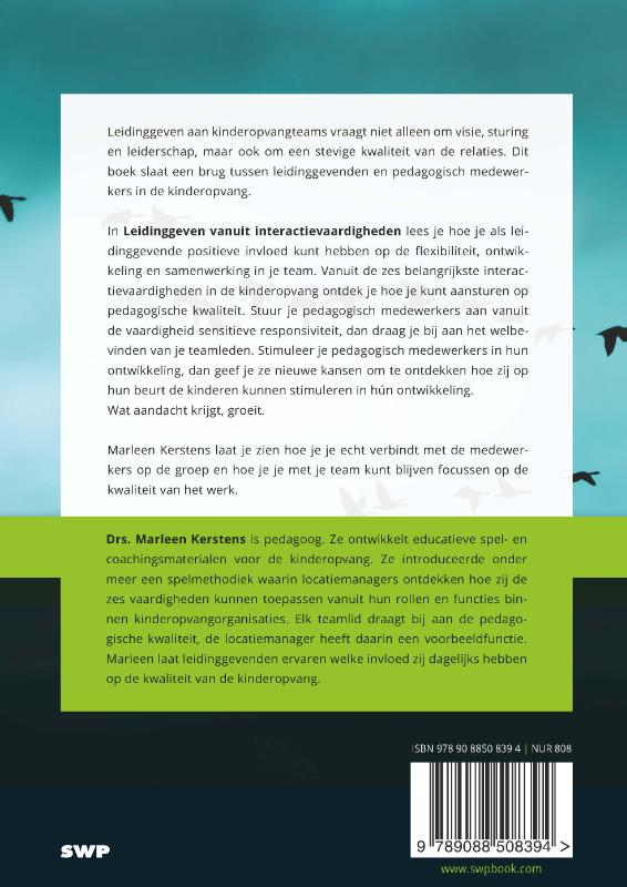 Achterkant van Leidinggeven vanuit interactievaardigheden