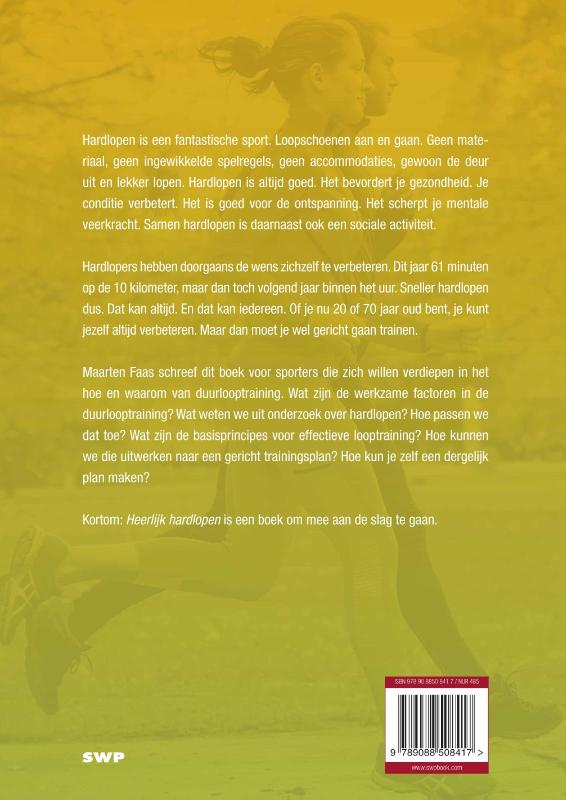 Achterkant van Heerlijk hardlopen