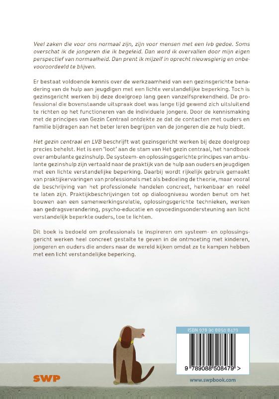 Achterkant van Het gezin centraal en LVB